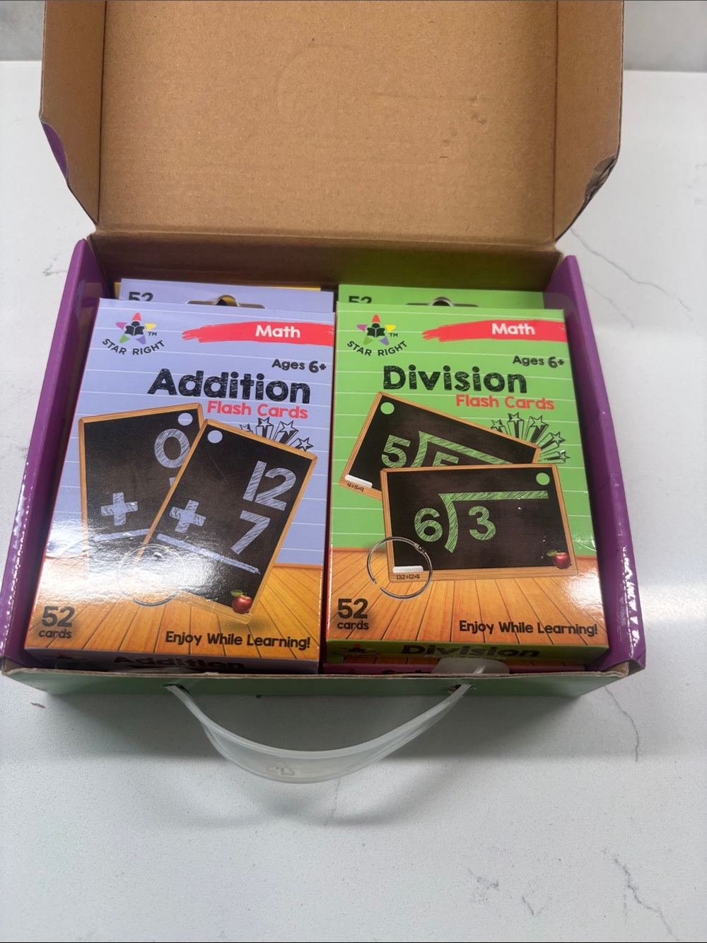 STAR RIGHT Multi‑Math Flash Cards Pack (Set of 4) - Picture 3 of 4